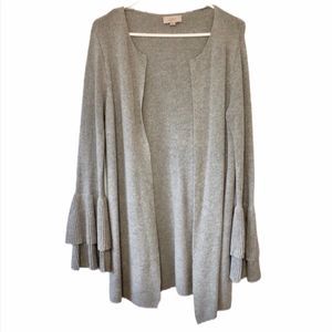 Loft outlet cotton gray long cardigan